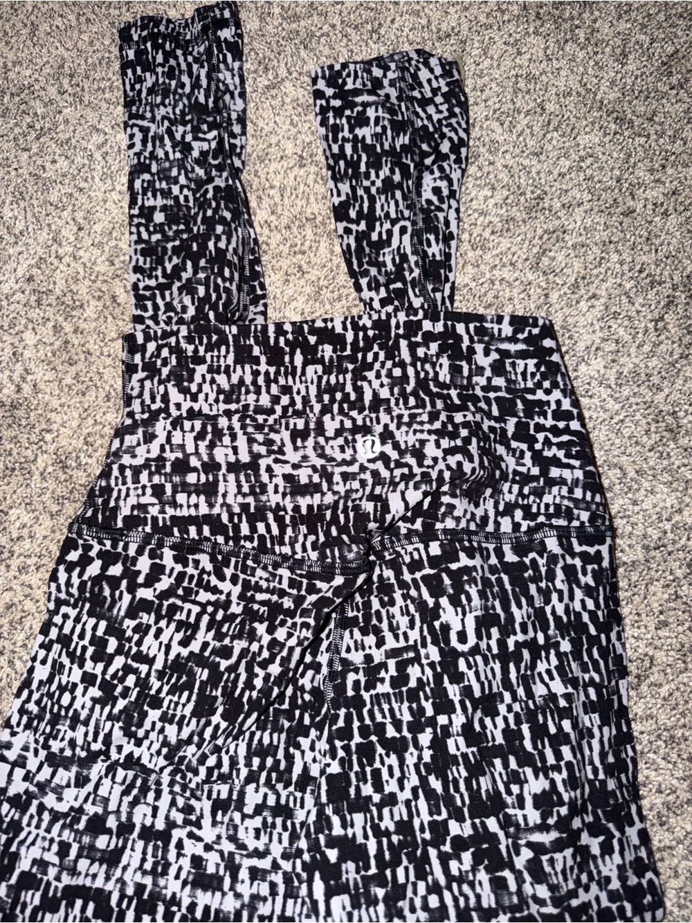 lululemon athletica align Black & White Patterned Leggings